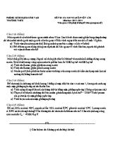 Đề thi Olympic môn Vật lý Lớp 8 - Trường THCS Liên Châu (Có đáp án)